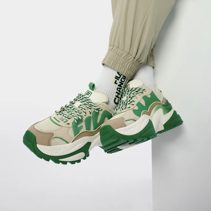 FILA CELLA Cushioning Low Top Chunky Sneakers Women's Light Pea Green-6