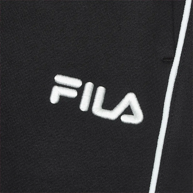 FILA Knitted Sports Pants Women's Jet Black-4