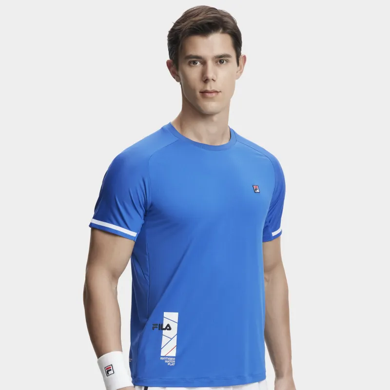 FILA T Shirt Men's Olympic Blue-4