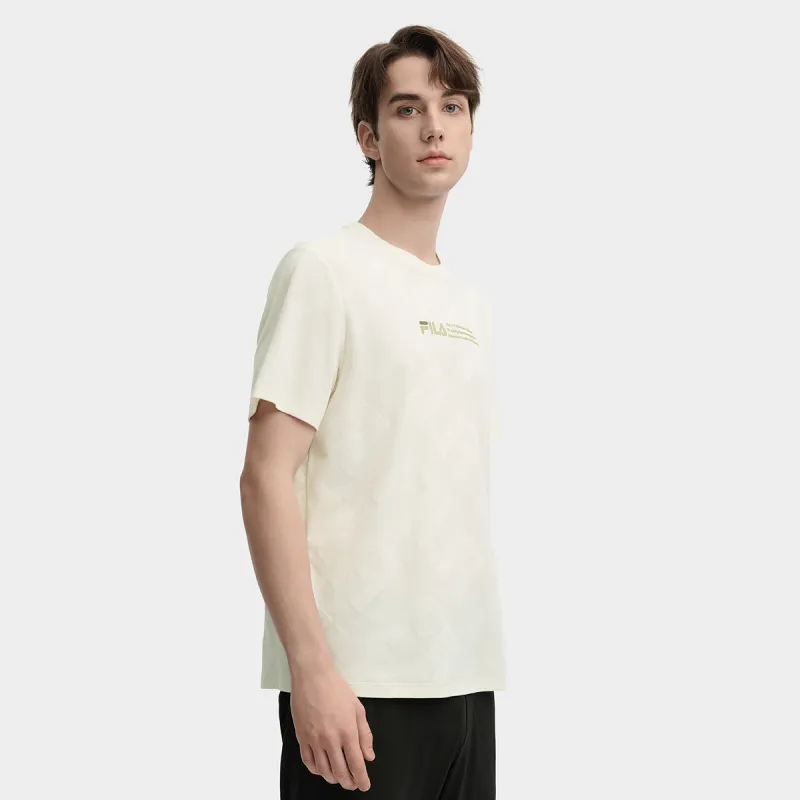FILA T Shirt Men's Mist Lotus White-3