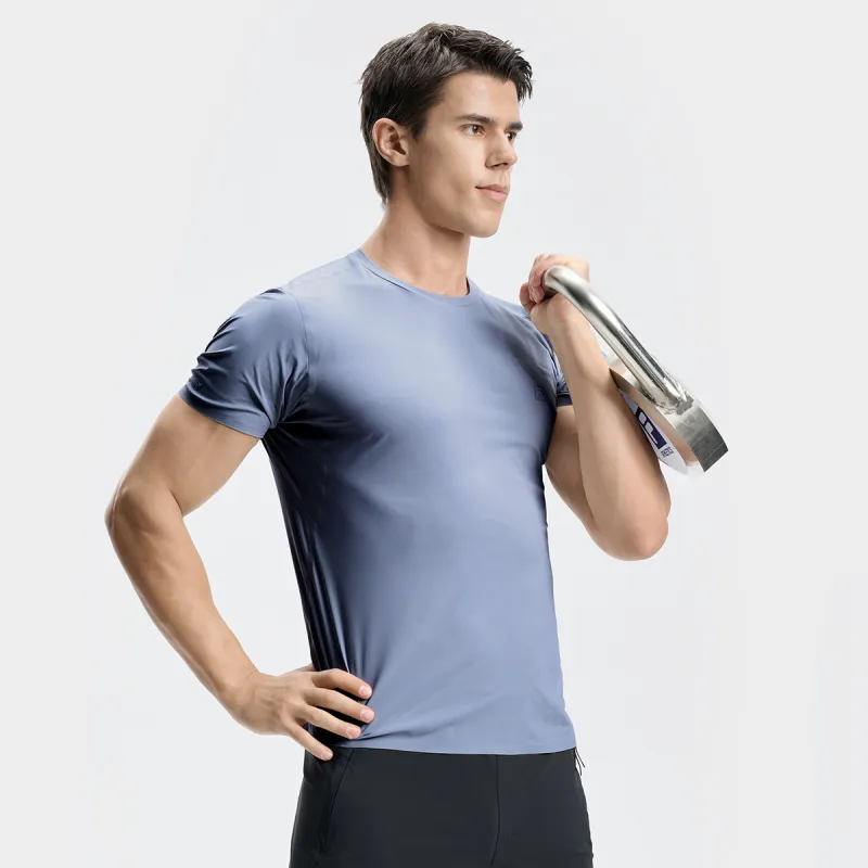 FILA T Shirt Men's Dusty Blue Gray-4