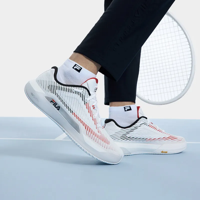 FILA POTENZA Breathable Low Top Tennis Shoes Men's White-4
