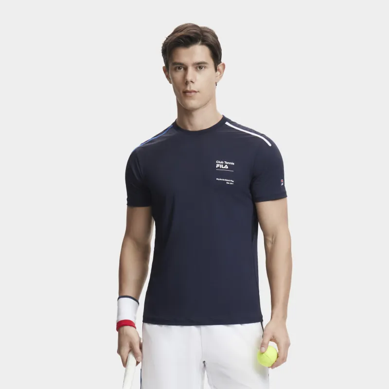 FILA T Shirt Men's RD Royal Blue-5