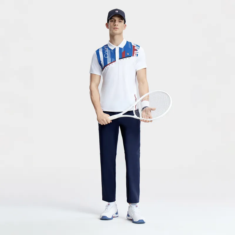 FILA Polo Shirt Men's Jade White-4