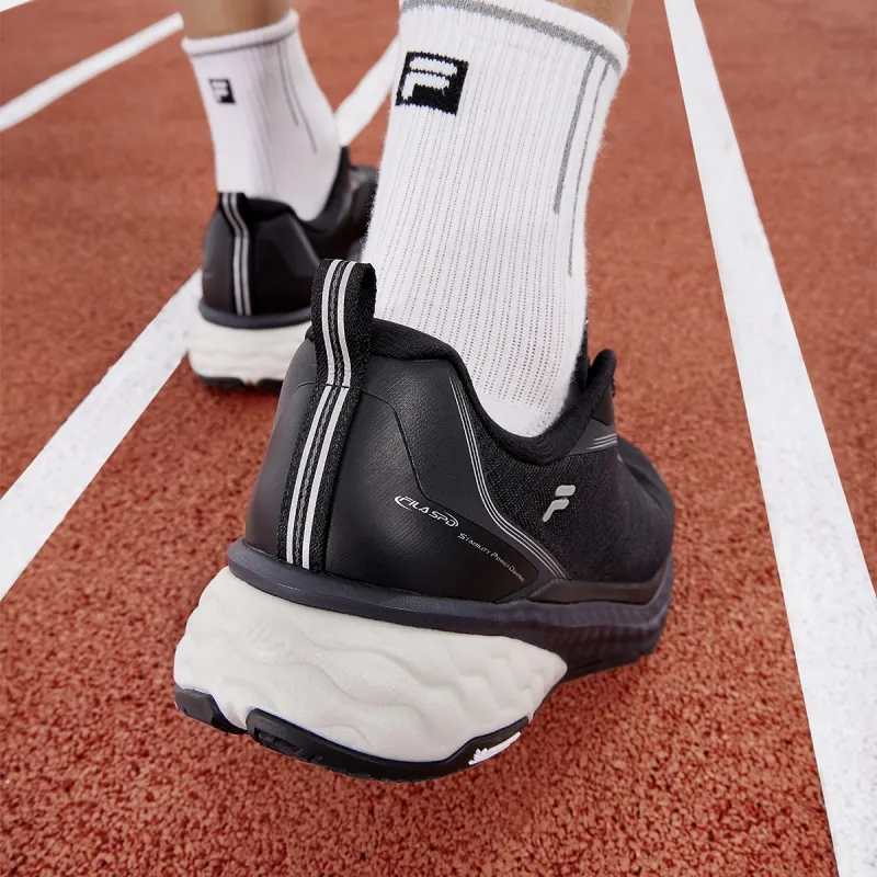 FILA SPD CHEETAH Breathable Coverage Low Top Running Shoes Men's Steed Black-5