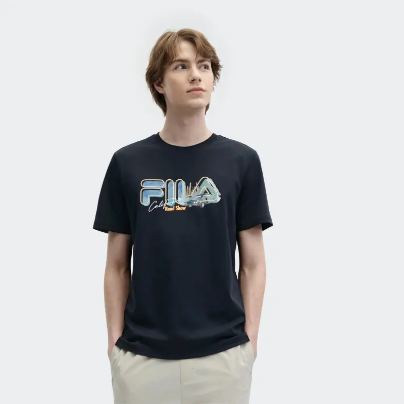 FILA Heritage Collection T Shirt Men's Legend Blue-2
