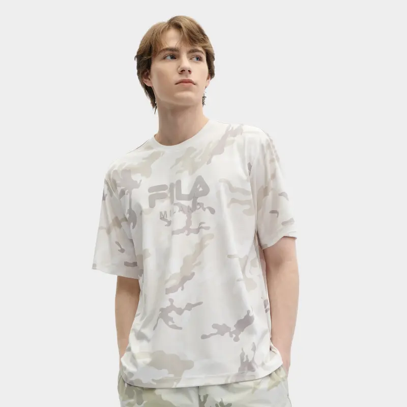 FILA MILANO Italian Luxury Sports Collection T Shirts Men All Over Print-3