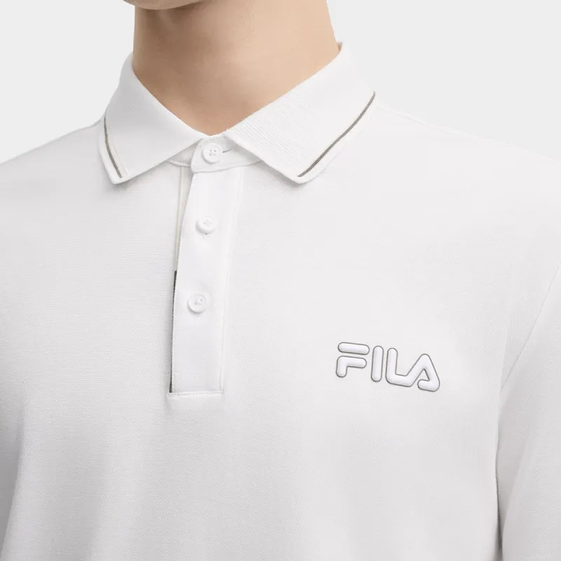 FILA Polo Shirt Men's Standard White-6