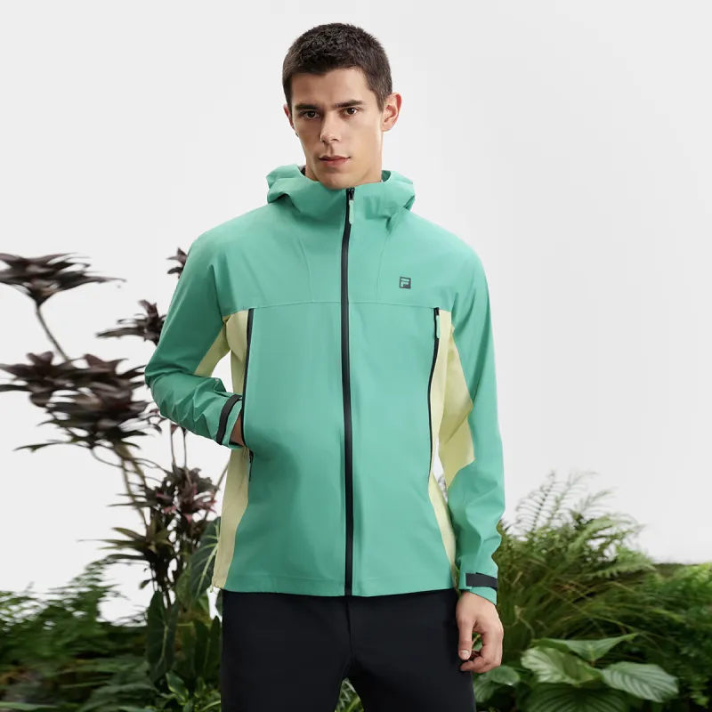 FILA Athletics Mountain Versatile Waterproof And Windproof Windbreaker Jacket Men's Cardamom Green GN-3