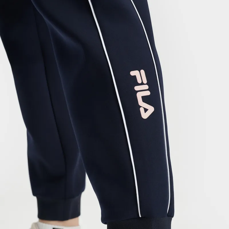 FILA Vintage Knitted Sweatpants Women's RD Royal Blue-5