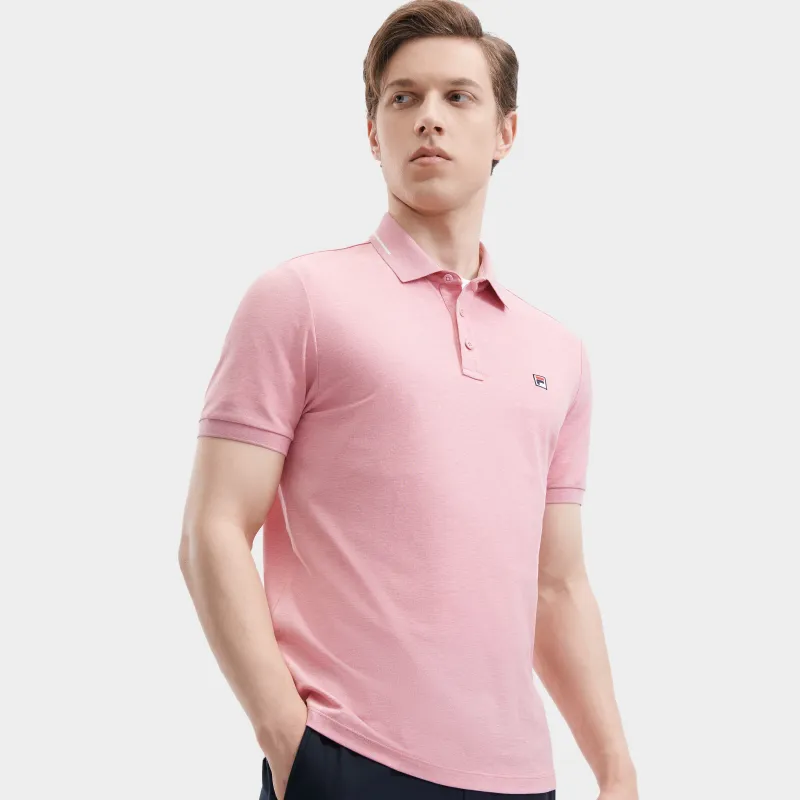 FILA Polo Shirts Men Purple Pink Floral Gray-4