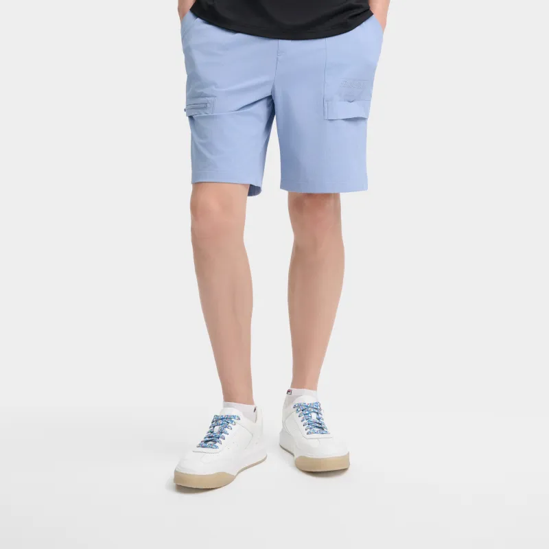 FILA Casual Shorts Men Dusty Cloud Blue-4