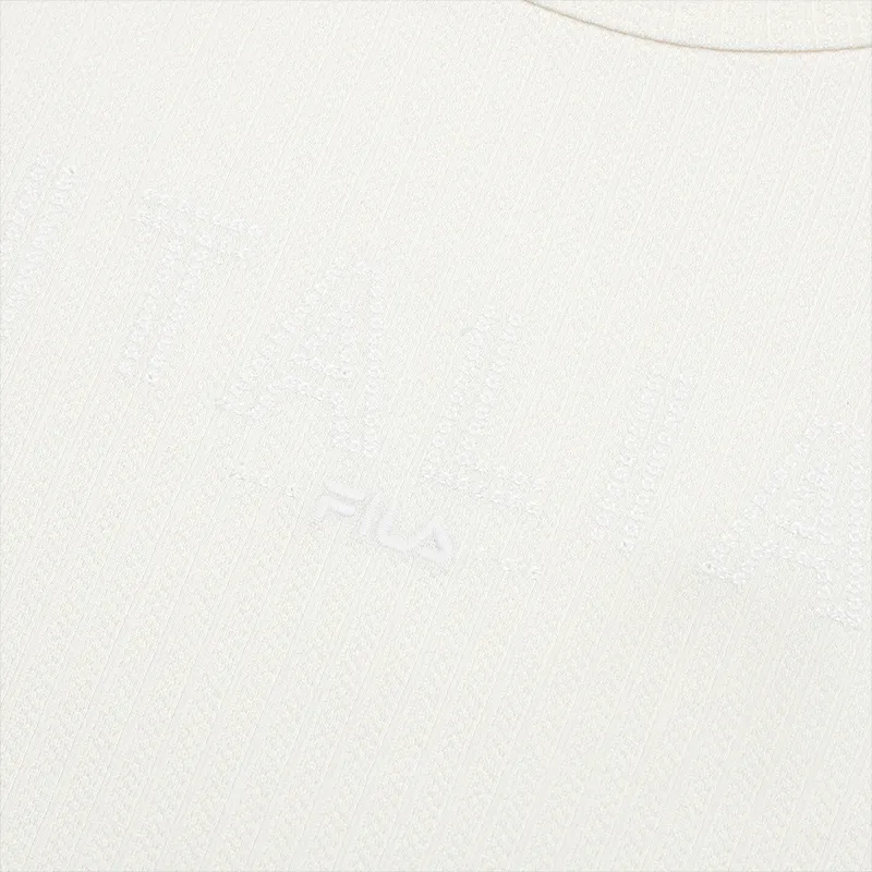 FILA T Shirt Women's Mist Lotus White-4