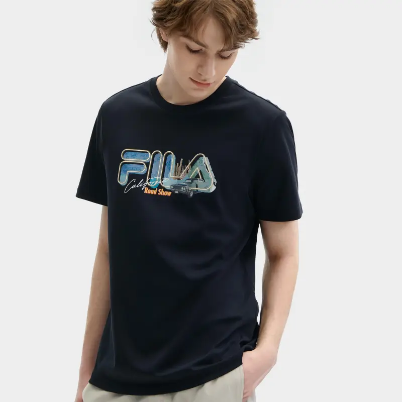 FILA Heritage Collection T Shirt Men's Legend Blue-5