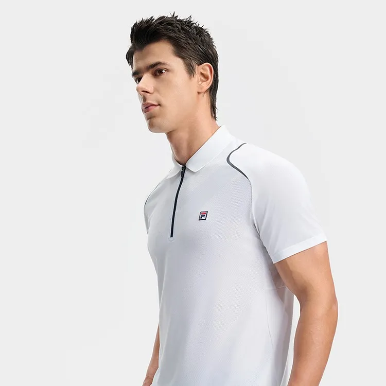 FILA Polo Shirts Men Bright White-3