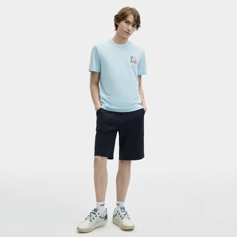 FILA Heritage SS24 T Shirt Men's Jade Sky Blue-3