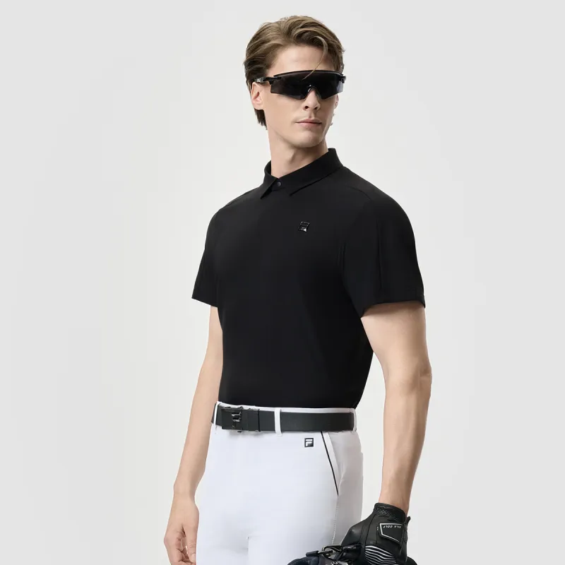 FILA Golf Series Polo Shirt Men's Pitch Black-5