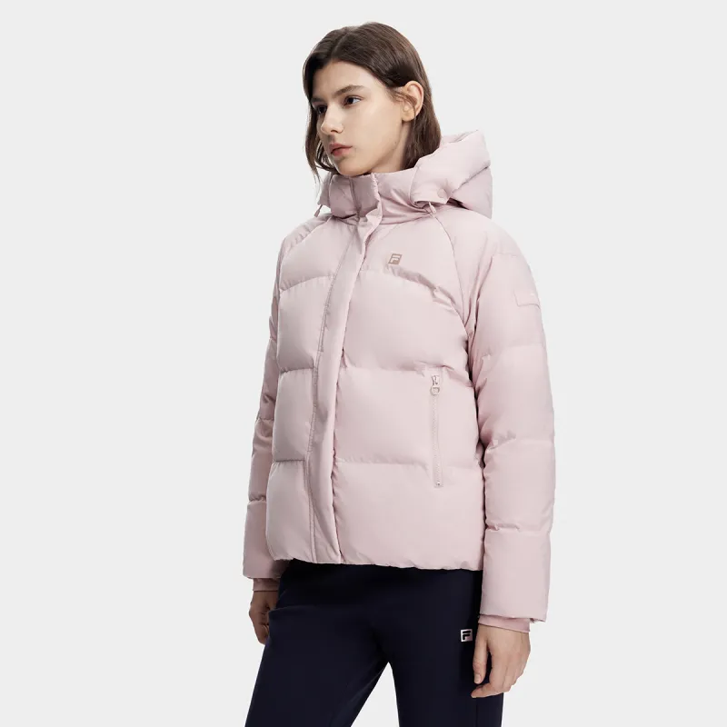 FILA Down Jacket Women's Light Purple Red-4