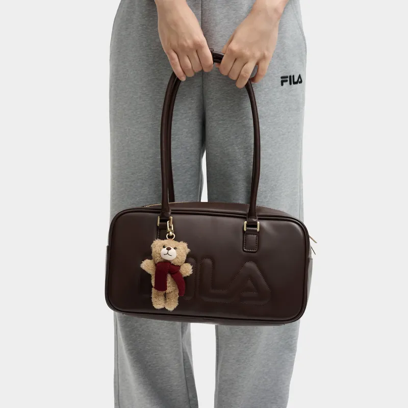 FILA ORIGINALE PU Shoulder Bag Women's Chocolate Brown-5