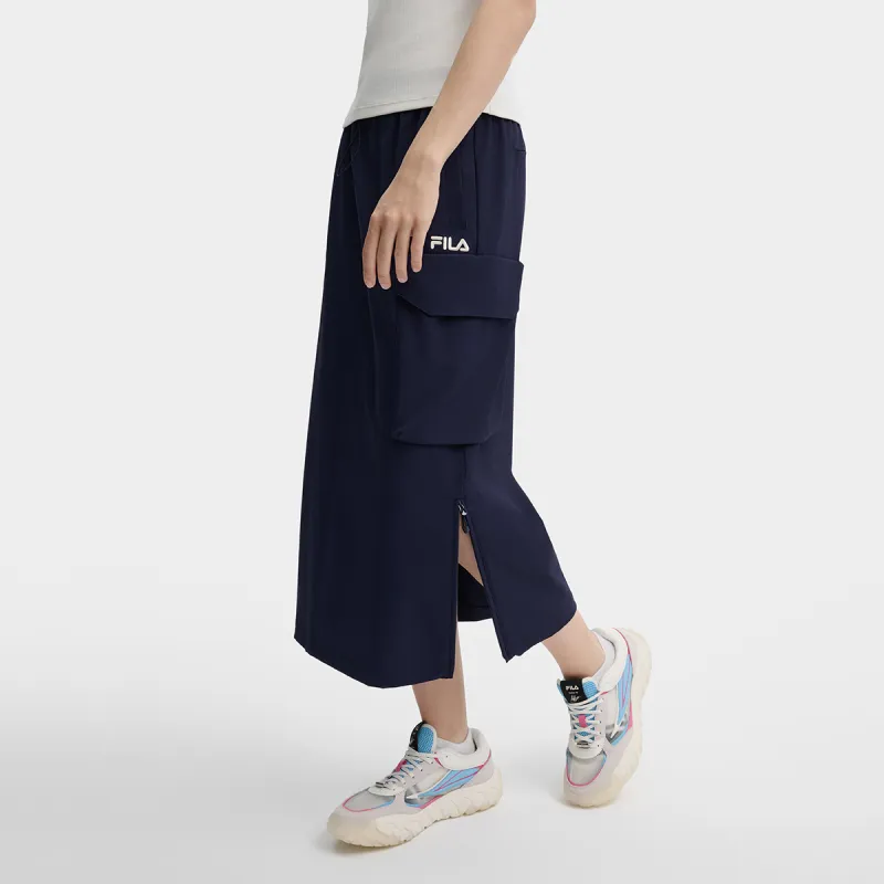 FILA Casual Short Skirts Women's Secret Mirror Blue-6