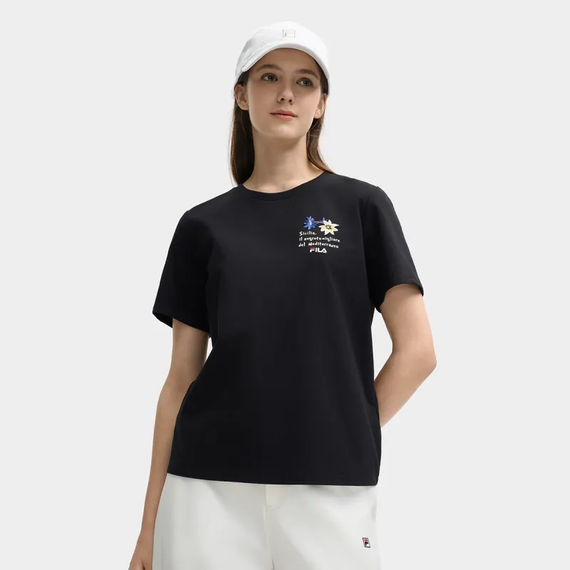 FILA Lifestyle T Shirt Women's Jet Black-2