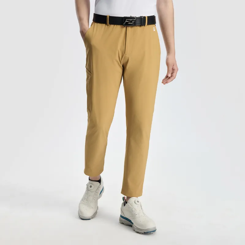 FILA Casual Pants Men Yellow Brown-4