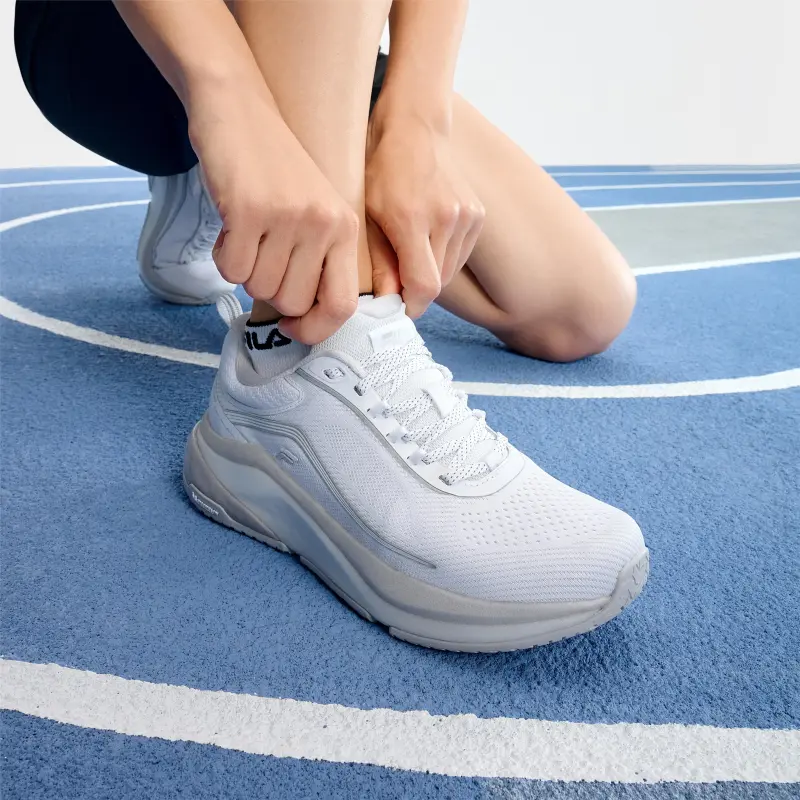 FILA SPD PANTHER 2 Cushioning Anti Slip Wear Resistant Breathability Low Top Casual Running Shoes Women's White-6