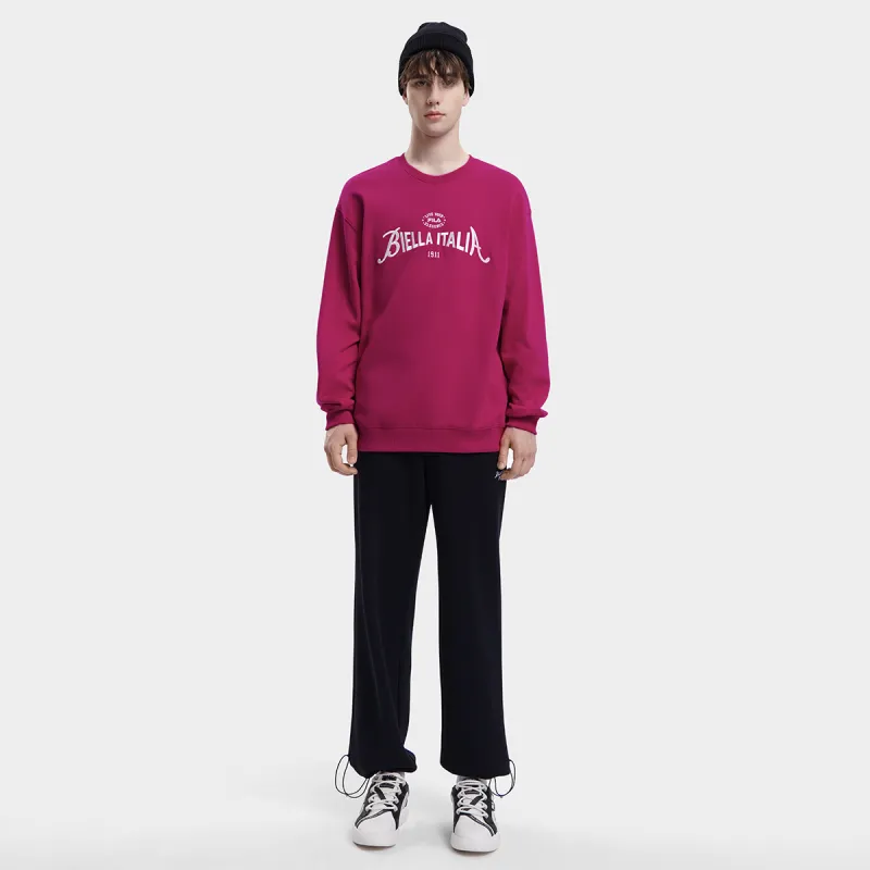 FILA Sweatshirt Unisex True Rose Red-3
