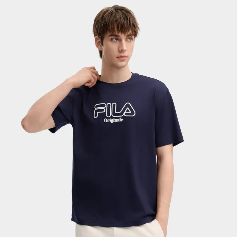 FILA T Shirts Men Secret Mirror Blue-4