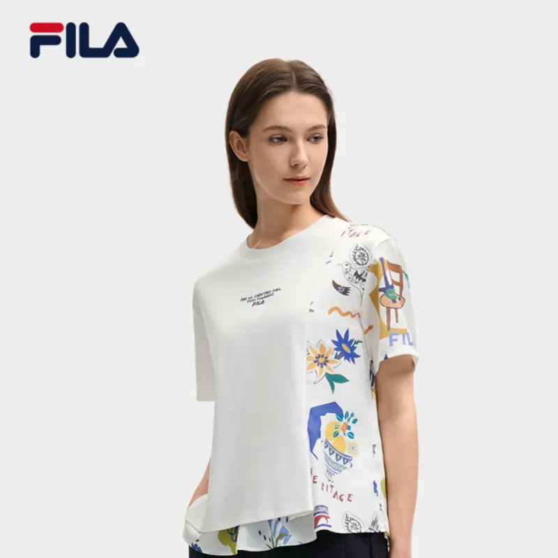 FILA Lifestyle T Shirt Women's Cloud White-4