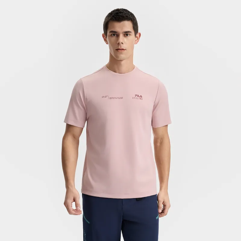 FILA CYCLING T Shirt Men's Light Plum Pink-3