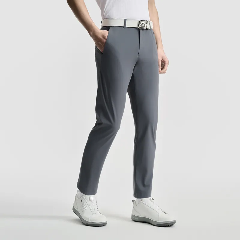 FILA Golf Series Knitted Sweatpants Men's Phantom Night Gray-4