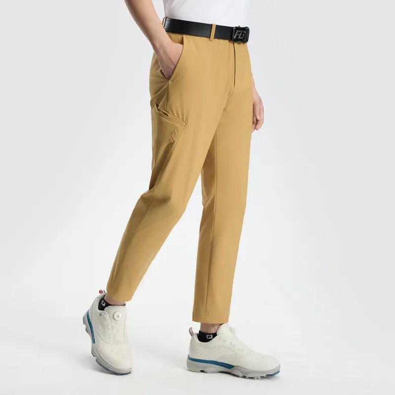 FILA Casual Pants Men Yellow Brown-3