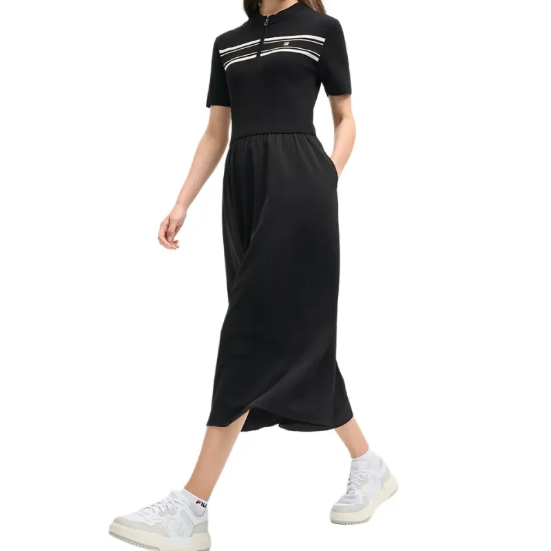 FILA Sports Life Collection Short Sleeved Dress Women's Jet Black-4
