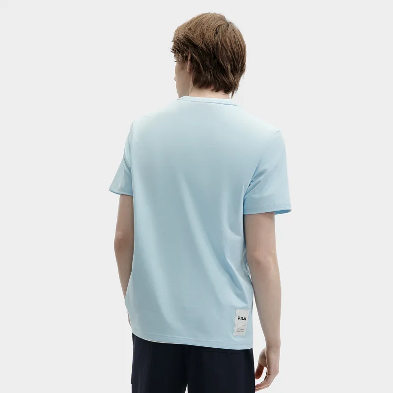 FILA Heritage SS24 T Shirt Men's Jade Sky Blue-4