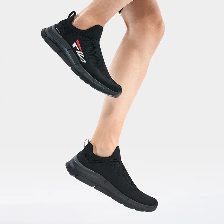 FILA Sock Anti Slip Wear Resistant Low Top Training Shoes Men's Black-9