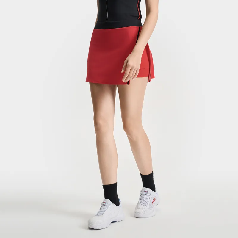 FILA Athletics Tennis Casual Short Skirts Women's Light Berry Red-3