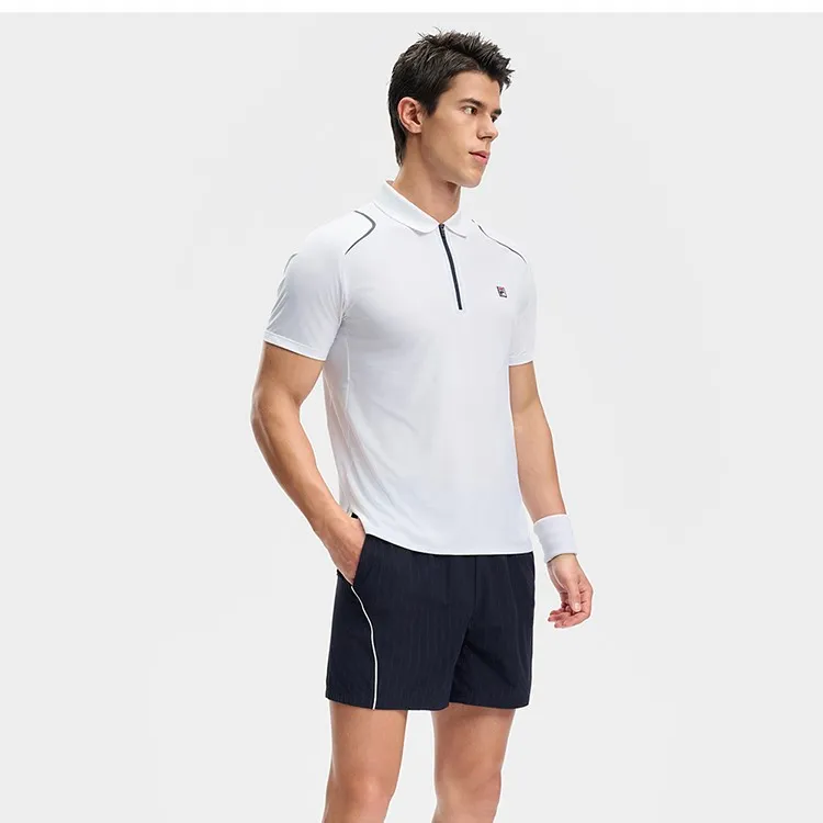 FILA Polo Shirts Men Bright White-6