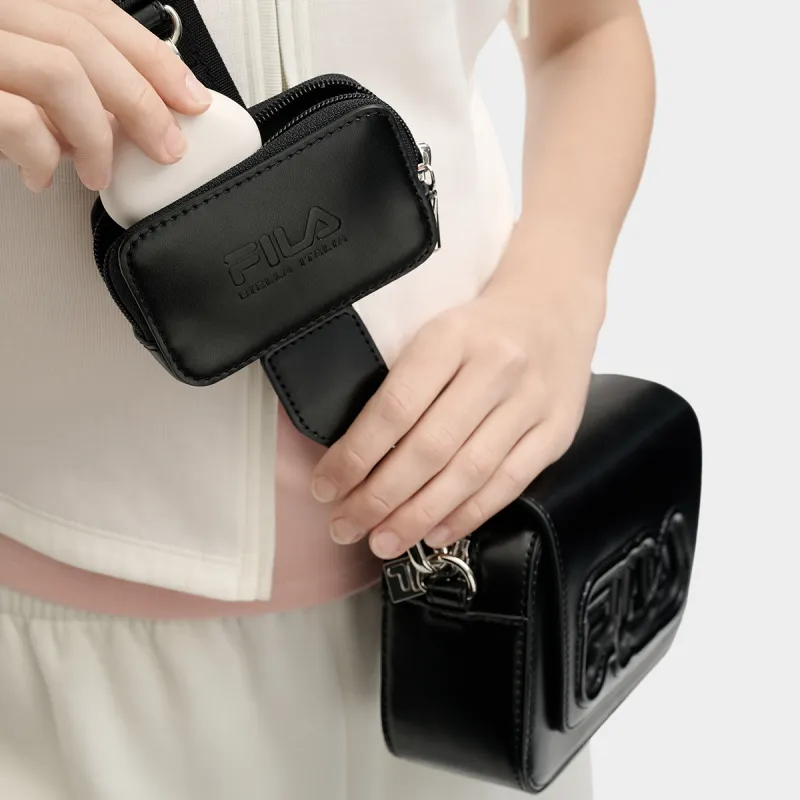 FILA Lifestyle Polyurethane Crossbody Bag Regular Women's Jet Black-5