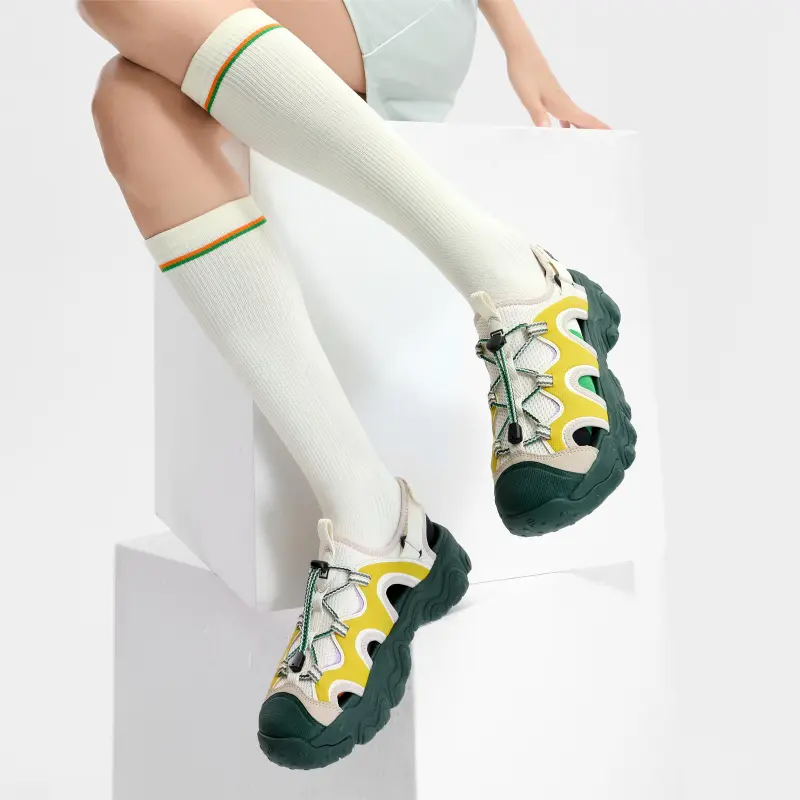 FILA FLUID 5 SANDAL Beach Sandals Women's White Yellow-5