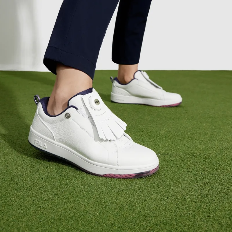 FILA GF 1911 Trainer Cushioned Slip Resistant Low Top Golf Shoes Women's Bright White-9