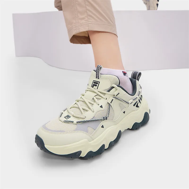 FILA FLUID 5 Slip Resistant Low Top Casual Shoes Men's Gray Green-7
