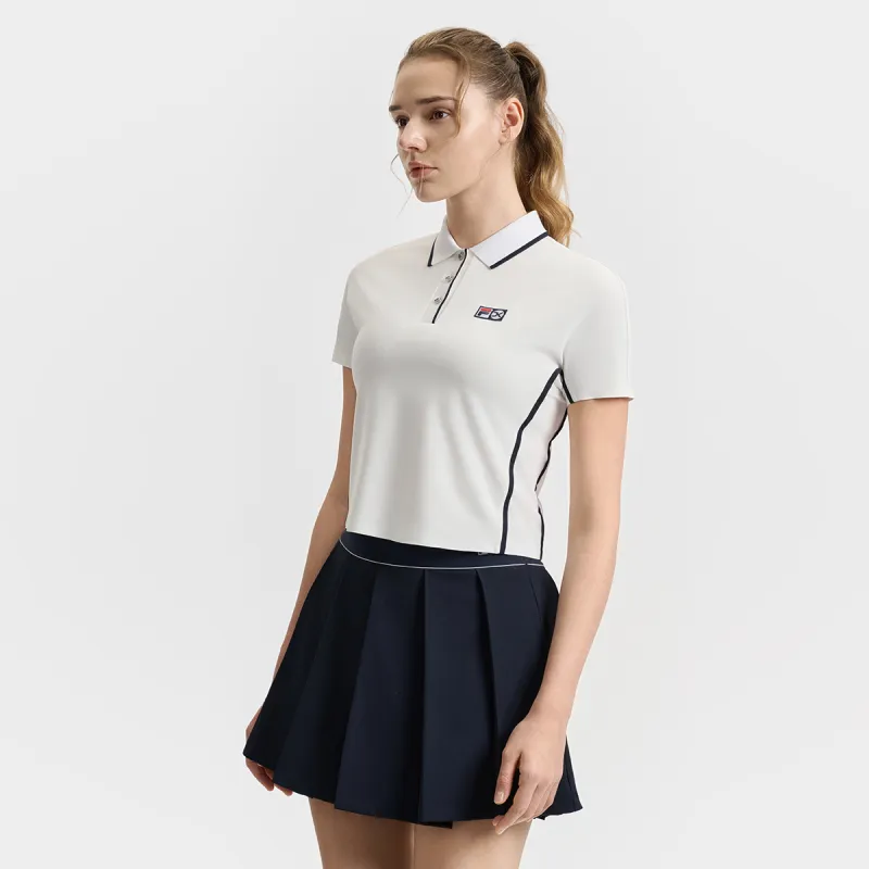 FILA Polo Shirt Women's Jade White-5