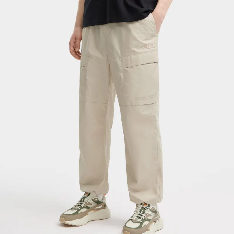 FILA ORIGINALE Casual Pants Men's Cactus Gray/Pink-3
