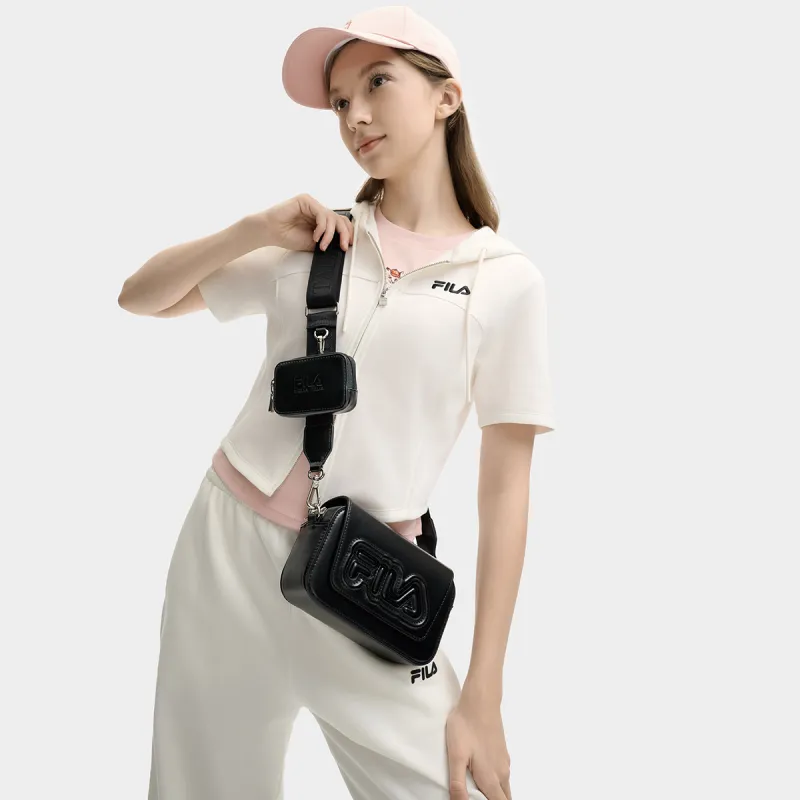 FILA Lifestyle Polyurethane Crossbody Bag Regular Women's Jet Black-2