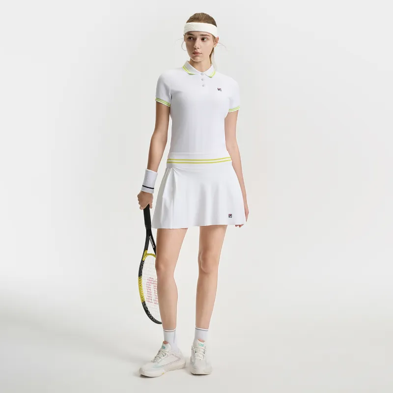FILA Athletics Tennis Polo Shirt Women's Jade White-5