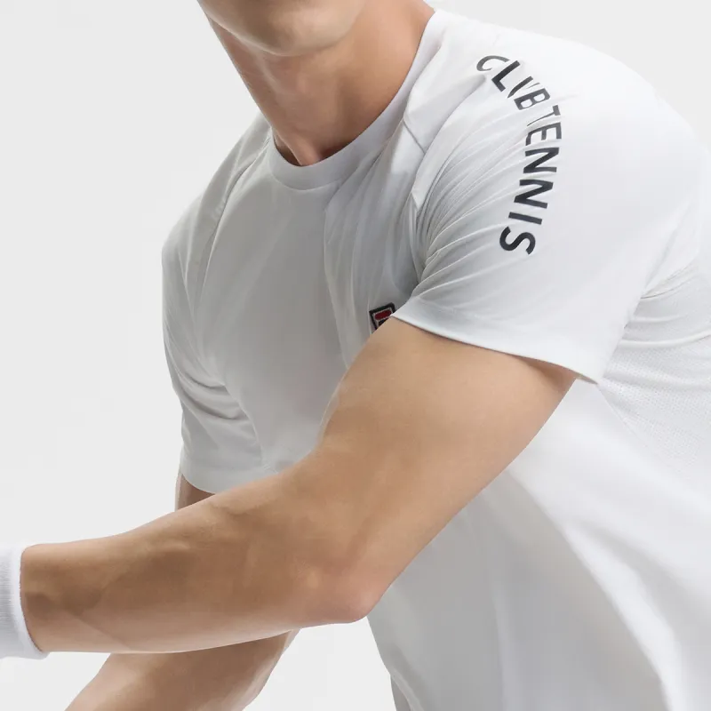 FILA T Shirts Men Bright White-5
