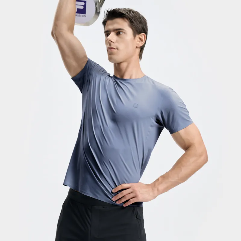 FILA T Shirt Men's Dusty Blue Gray-11