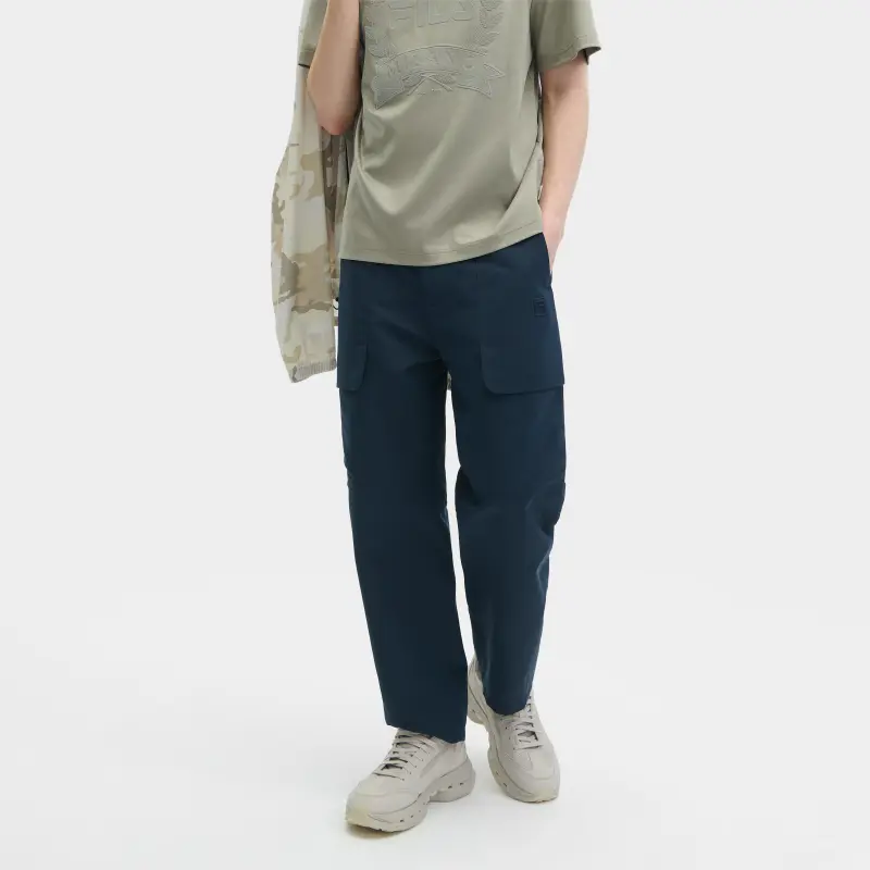 FILA Casual Pants Men Navy-5