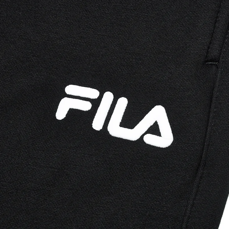 FILA Knitted Sports Pants Men's Jet Black-4
